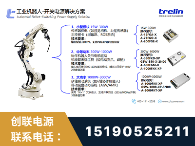 常州-工业机器人-开关电源解决方案